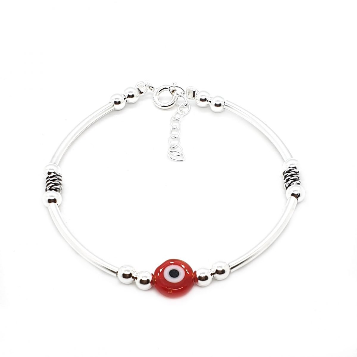 Bracelet Pierre Rouge Oeil Turc