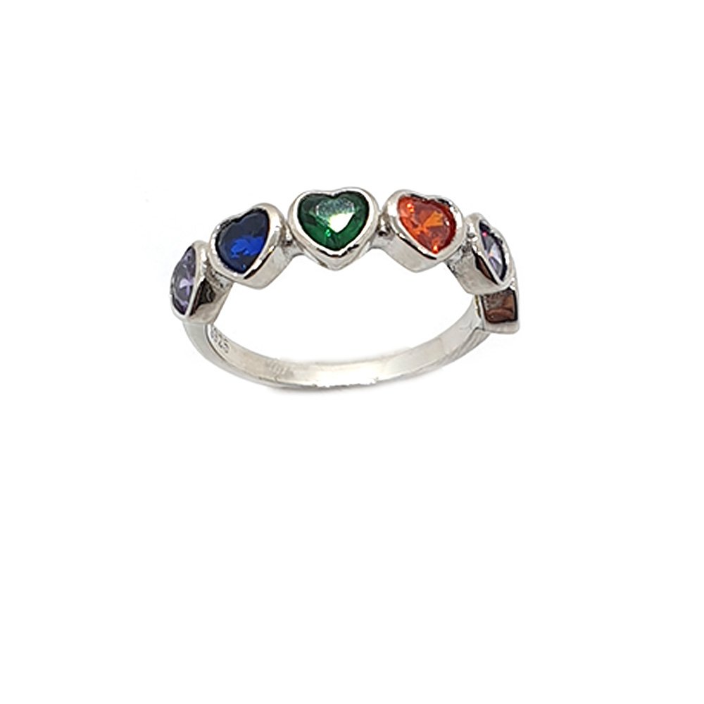 Renata Color Stein Herz Ring – Bild 2