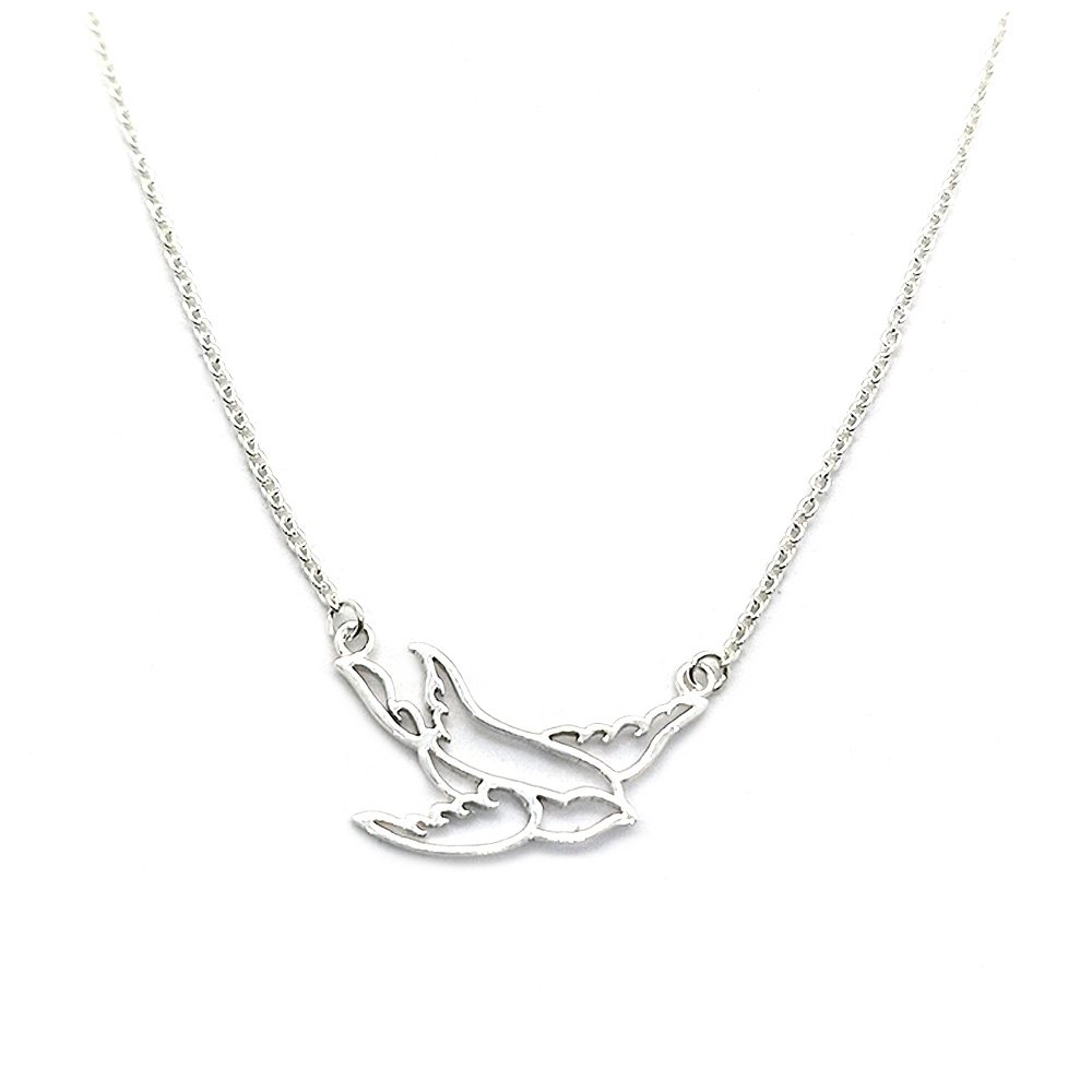 925 Sterling Silver Hummingbird Necklace for Sale