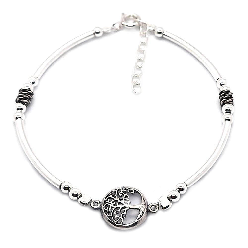 Tree Life Bracelet para venda 925 Sterling Silver Tubes