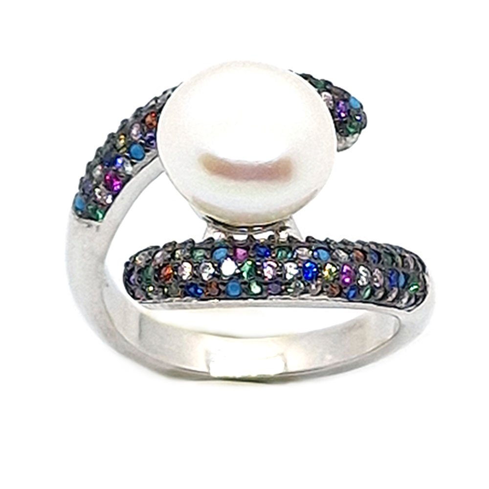 Sale Ring and Colored Stones of 925 Sterling Silver