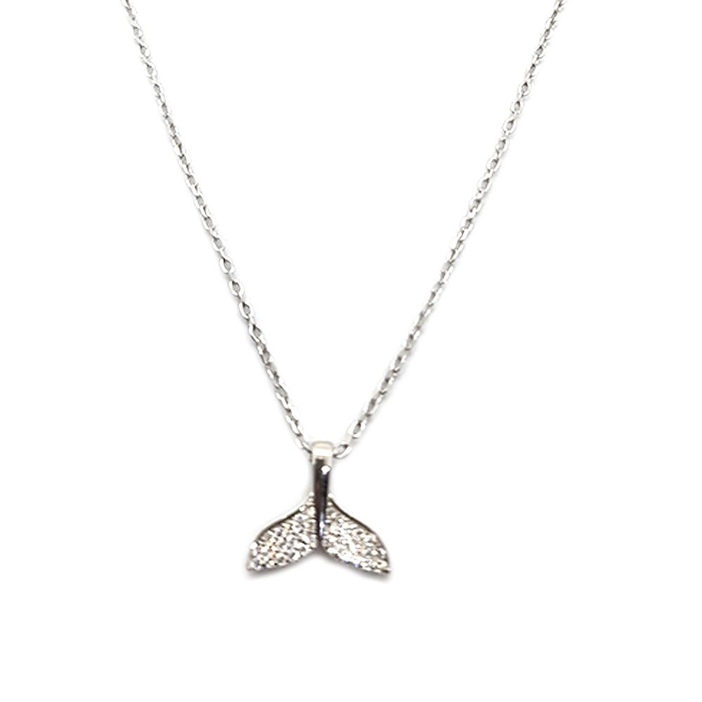 Whale Tail Choker for Sale with 925 Sterling Silver Zirconia