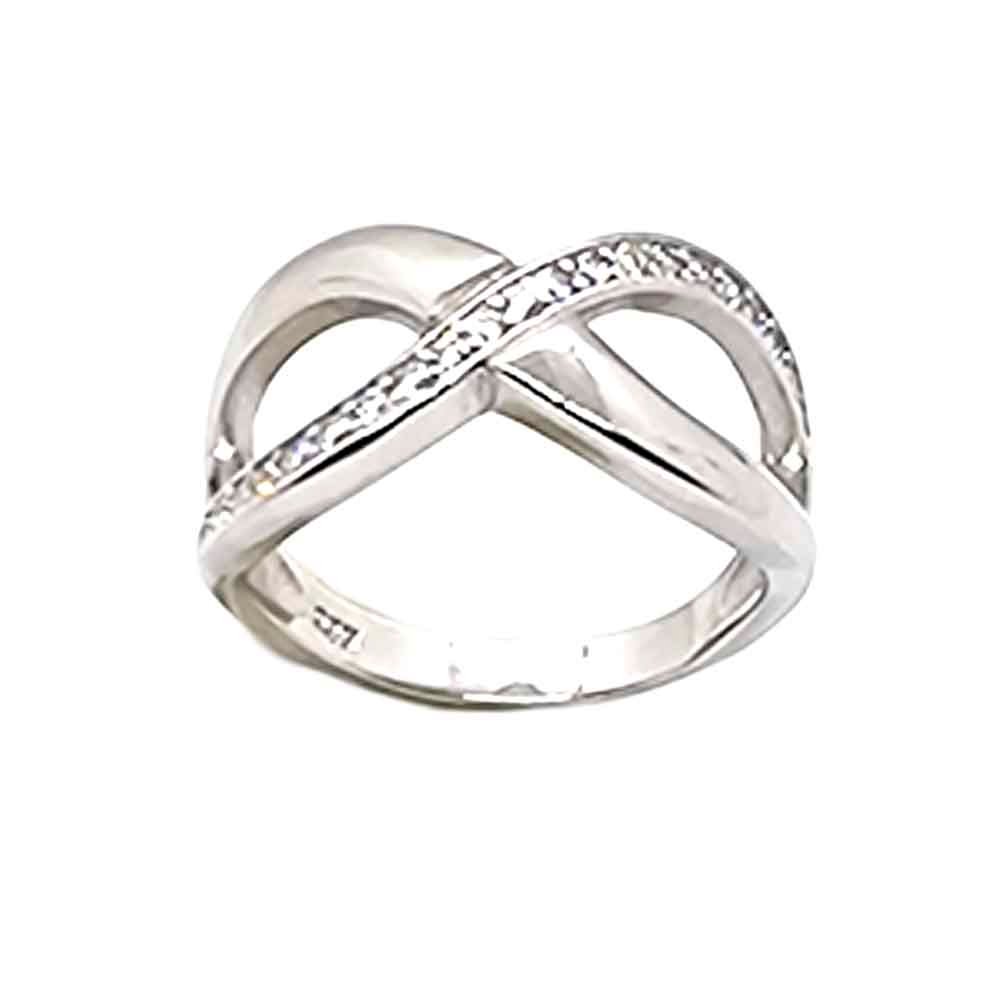 Vendita di Eternal Infinity Anello di Grandi Dimensioni in Argento Sterling 925