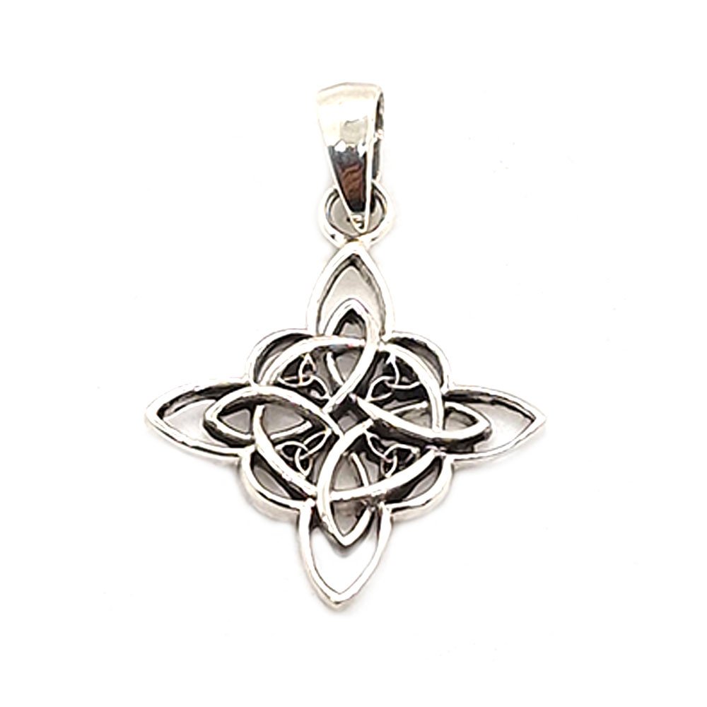 Sale 925 Sterling Silver Celtic Witch Knot Pendant