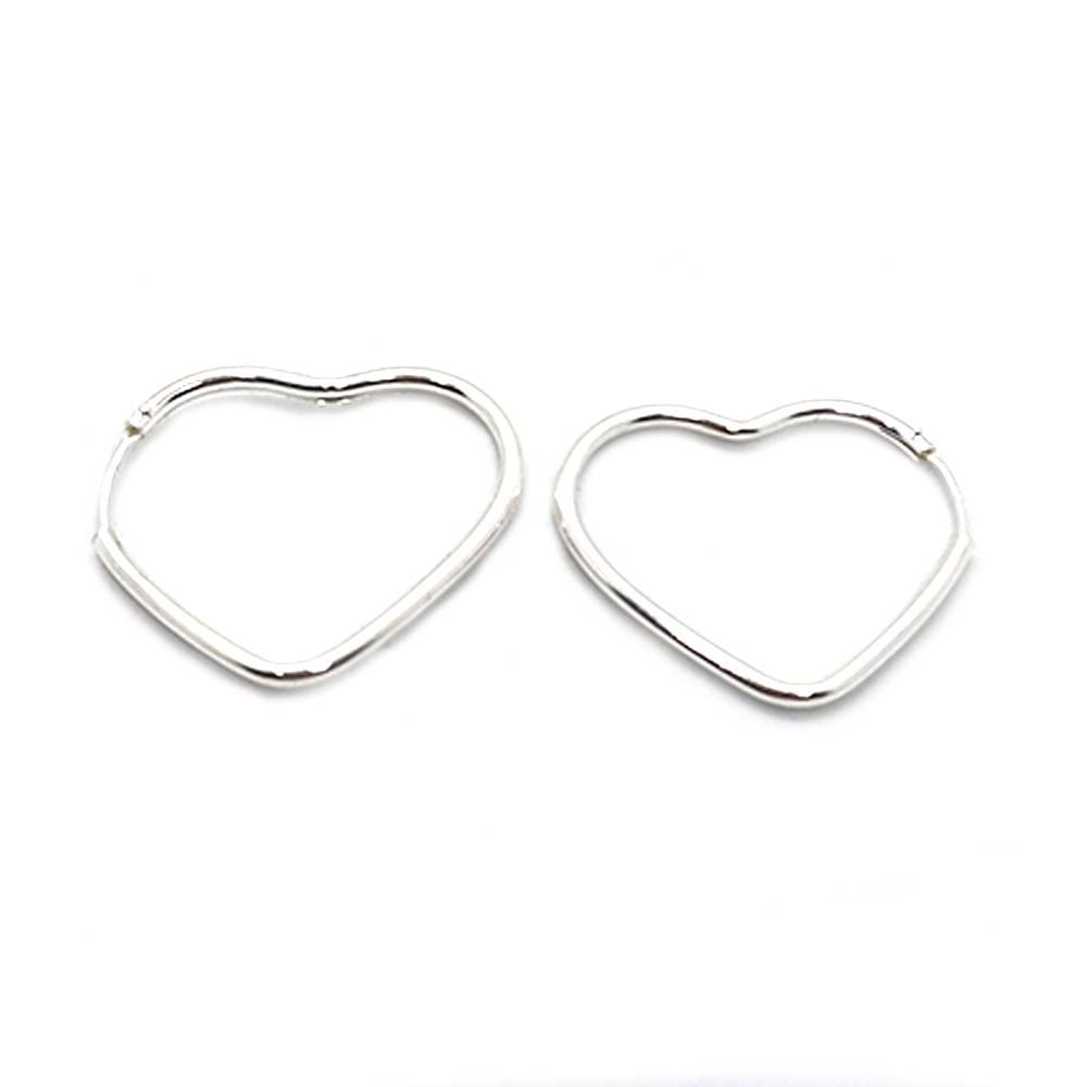 Cuore liscio in argento sterling 925 in vendita