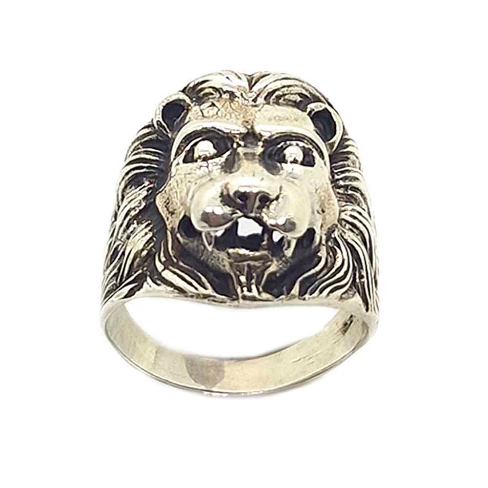 venta de anillo león de fuerza de plata de ley 925