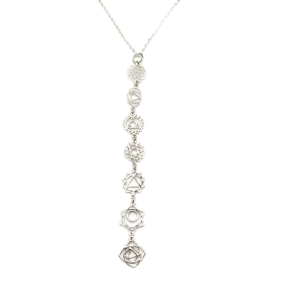 Seven Chakras Necklace for Sale 925 Sterling Silver