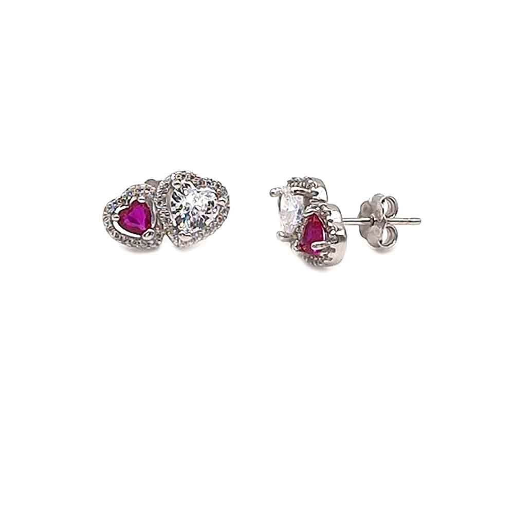 Vendita di te e me orecchino a cuore in argento 925