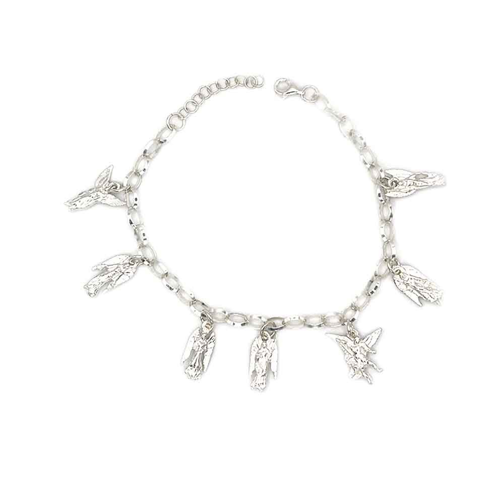 venta de puslera de plata de los siete arcangeles