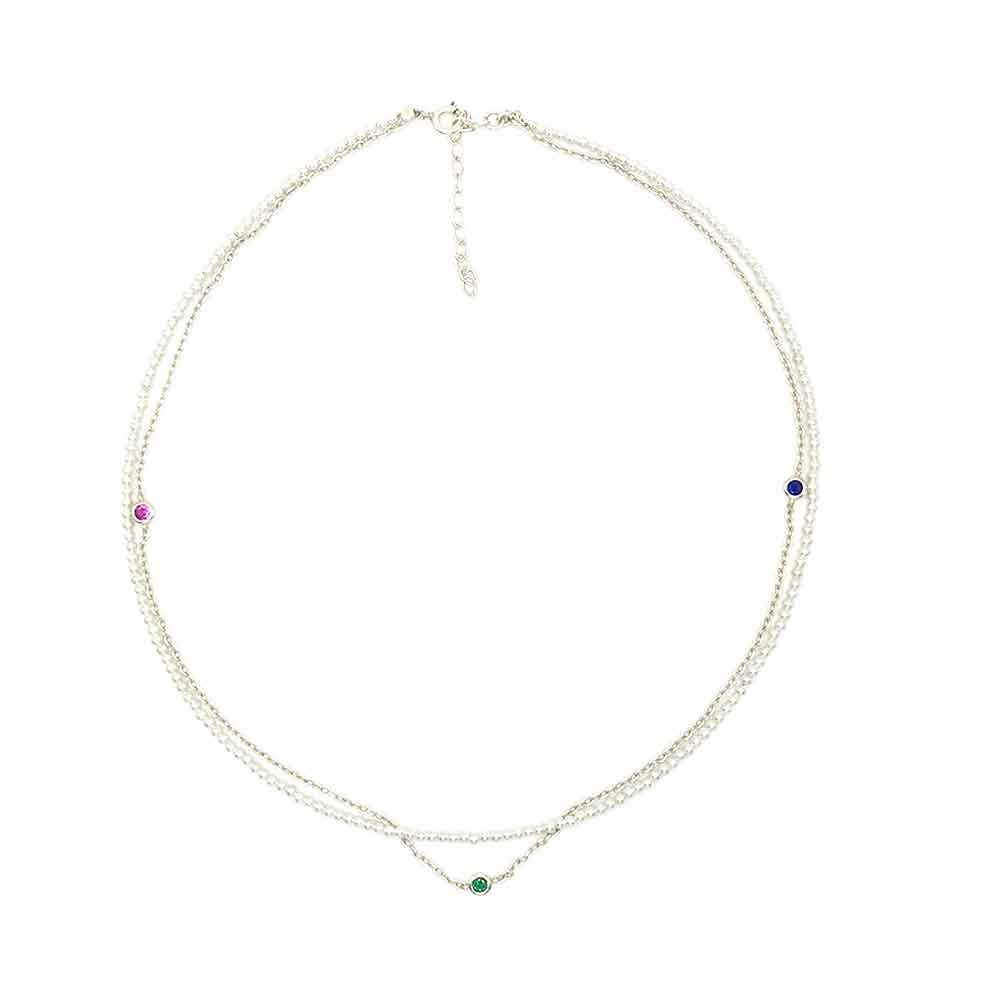 venta del collar doble cadena de perla shell