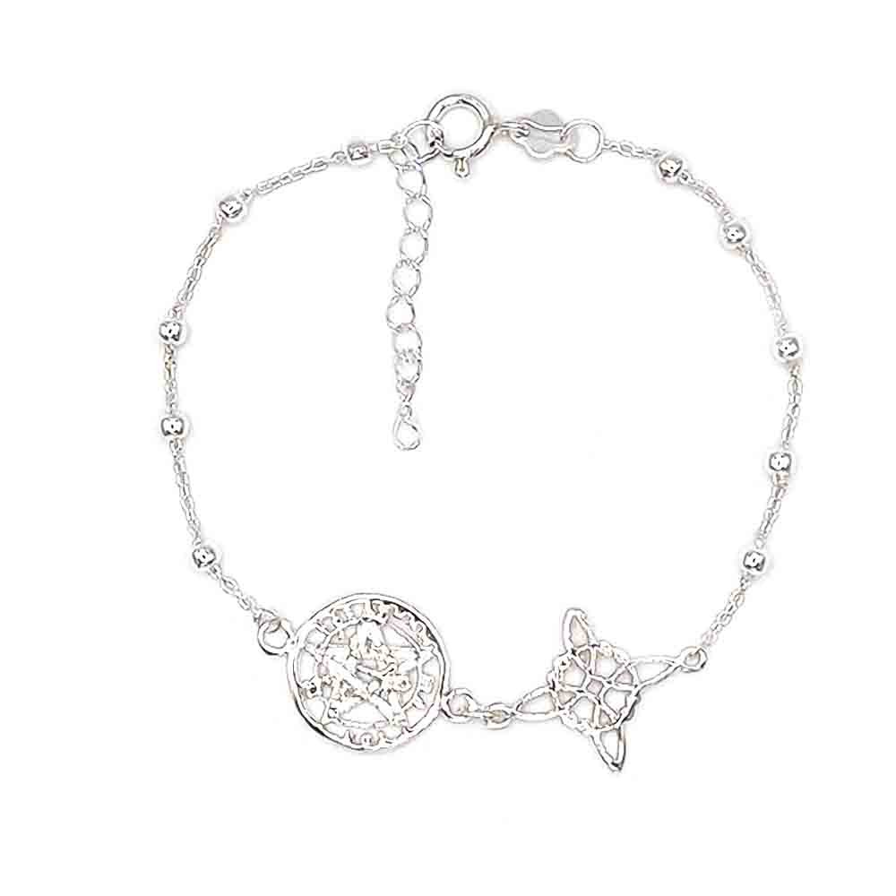 venta de pulsera guardiana doble protección activada de plata 925