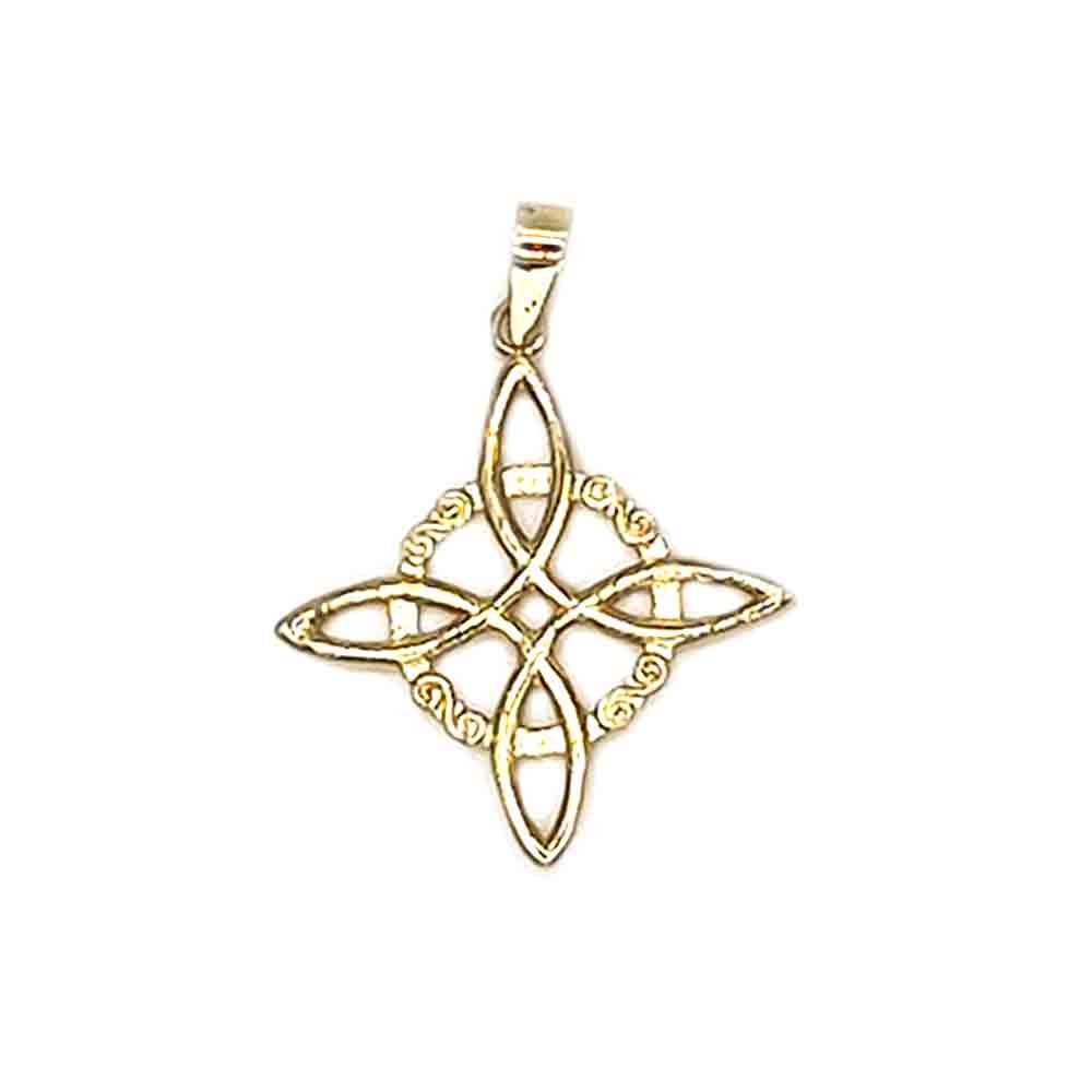 venta de colgante nudo de bruja celta 18k