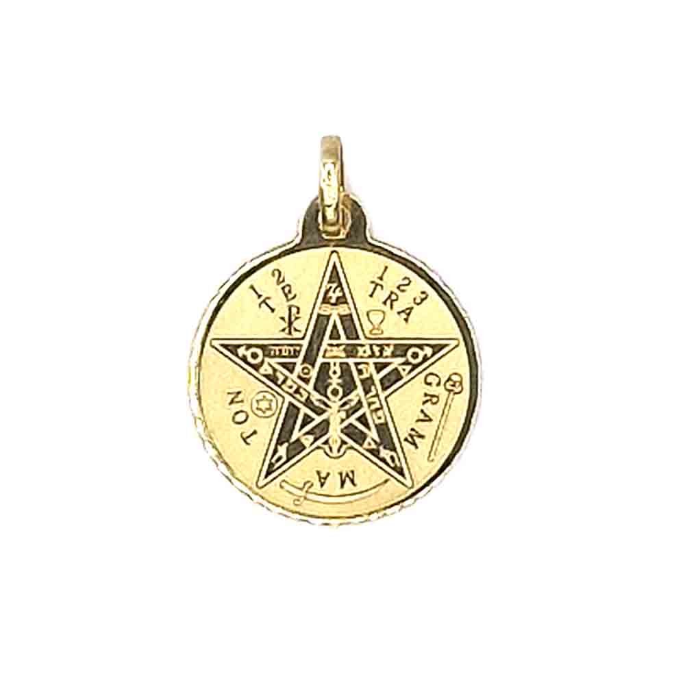 venta de colgante nudo de bruja de oro 18k