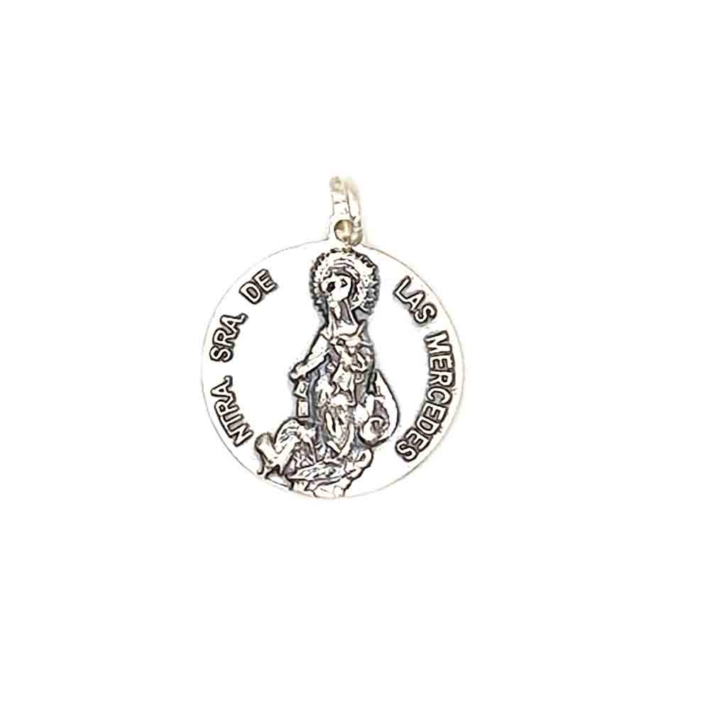 venta de medalla nuestra señora de las mercedes en plata 925