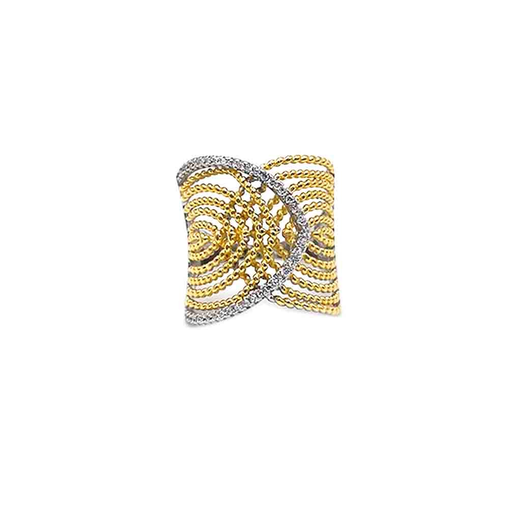 venta de sortija imperia de plata 925 lisa y chapada en 3 micras de oro de 18k