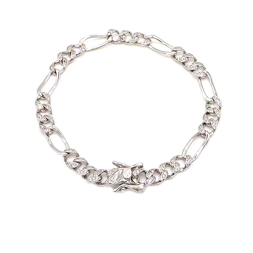 venta de puslera cartier con circonitas de plata