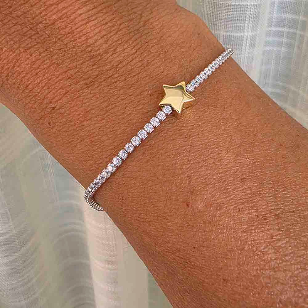 Braccialetto d'argento Star Riviera 925 in vendita