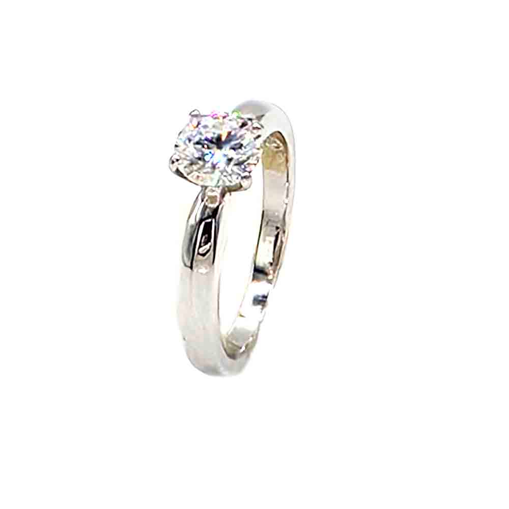 venta de anillo solitario florida moissanita de plata 925